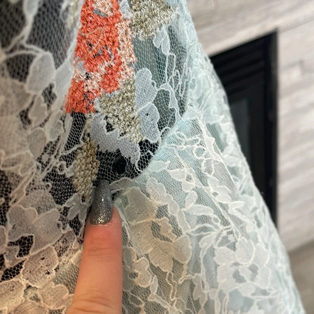 Free People Russian Nesting Doll Hi-Lo Lace Dress - Large - Picture 7 of 8